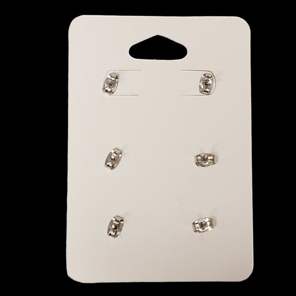 Flower Earrings Lot of 6 Pair‎ Post Handmade 1/2" Purple Pink Blue White Jewelry - Picture 3 of 5